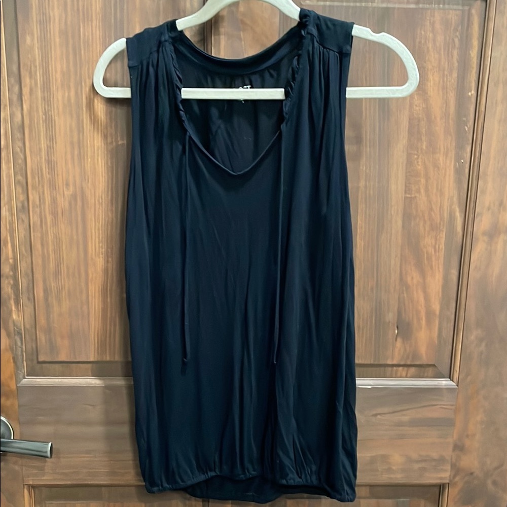 LOFT Black Sleeveless Blouse
